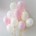 Μπαλόνια σε παστέλ αποχρώσεις ροζ λευκό ιδανικός στολισμός για βαπτίσεις